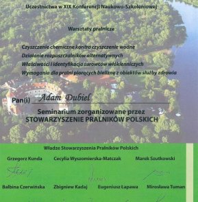 Seminarium Stowarzyszenie Pralników Polskich